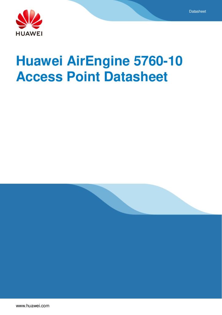 datasheet punto acceso huawei airengine wifi 6 tecnologia 5g pdf large 1