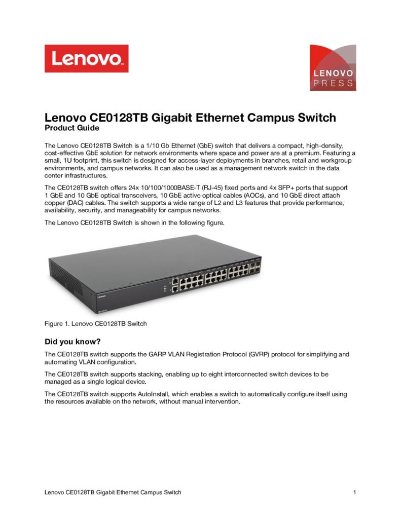 datasheet switch lenovo ethernet 1 gb ce0128tb pdf large 1