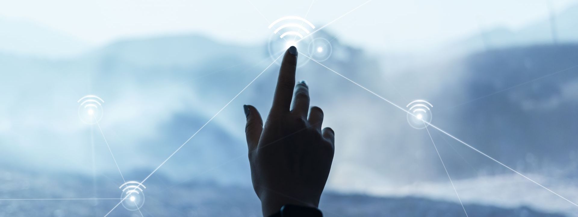 digital communication technology background with hand touching virtual screen digital remix scaled e1633449021409